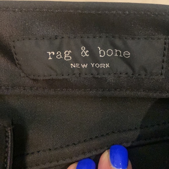 Rag & Bone black satin pants - Picture 2 of 7